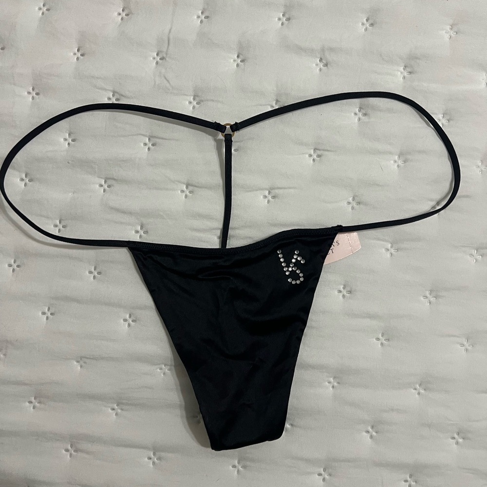 Victoria's Secret Vintage 90s Very Sexy Hardware V-String Thong Panty NWT